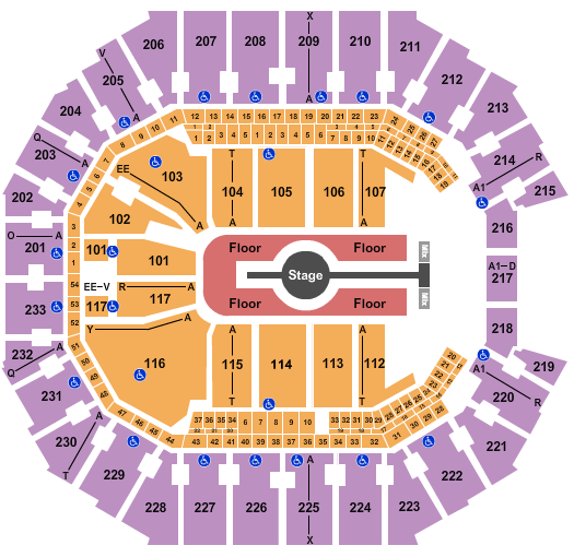 Spectrum Center Rod Wave Seating Chart